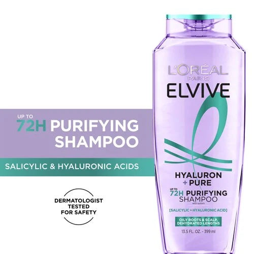 L'Oreal Paris Elvive Hyaluron Pure Purifying Shampoo - 400ml