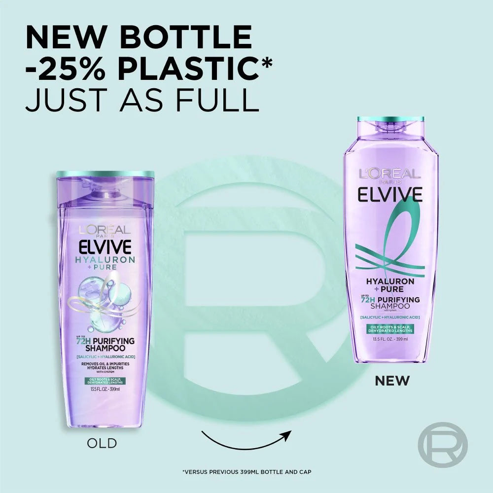 L'Oreal Paris Elvive Hyaluron Pure Purifying Shampoo - 400ml