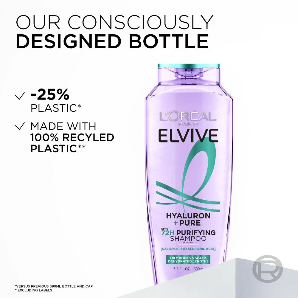 L'Oreal Paris Elvive Hyaluron Pure Purifying Shampoo - 400ml