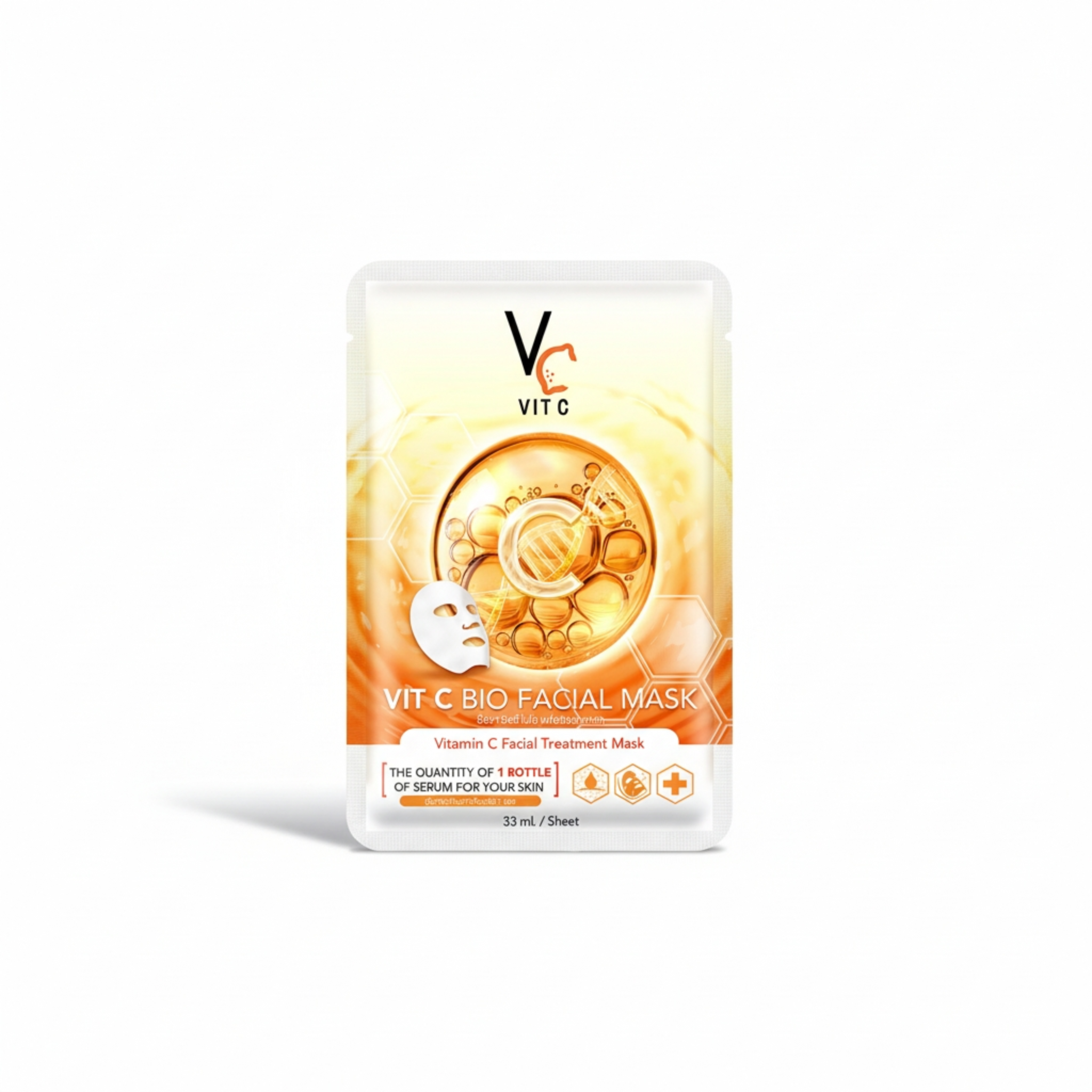 VIT C Bio Facial Mask packaging on a white background