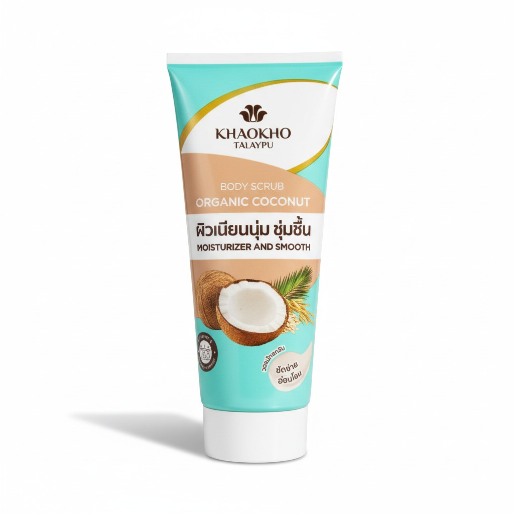 Khaokho Talaypu Coconut Body Scrub – Deep Hydrating Natural Exfoliating Scrub by Timeless Era