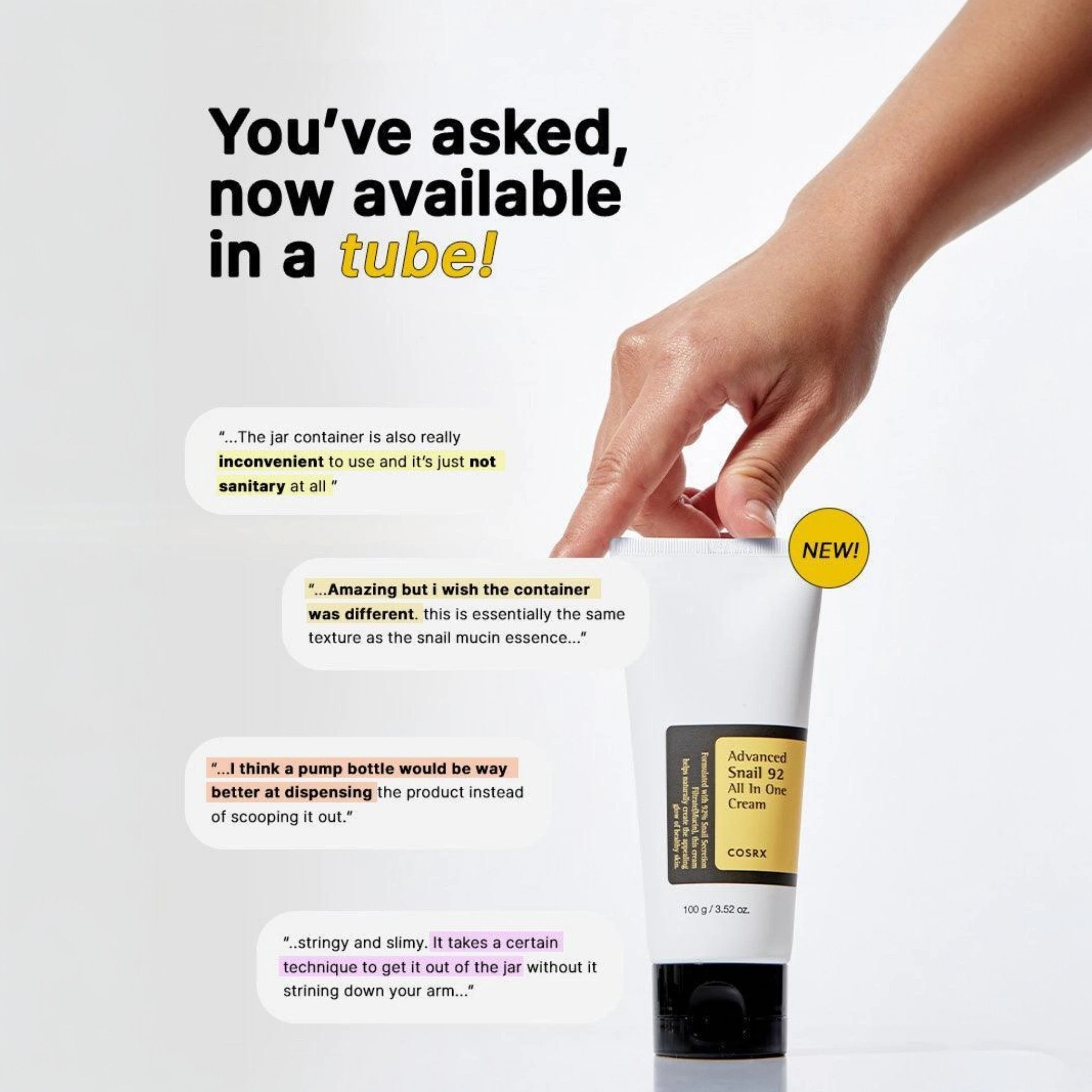 COSRX Advanced Snail 92 All In One Cream – 50g (Made in Korea)