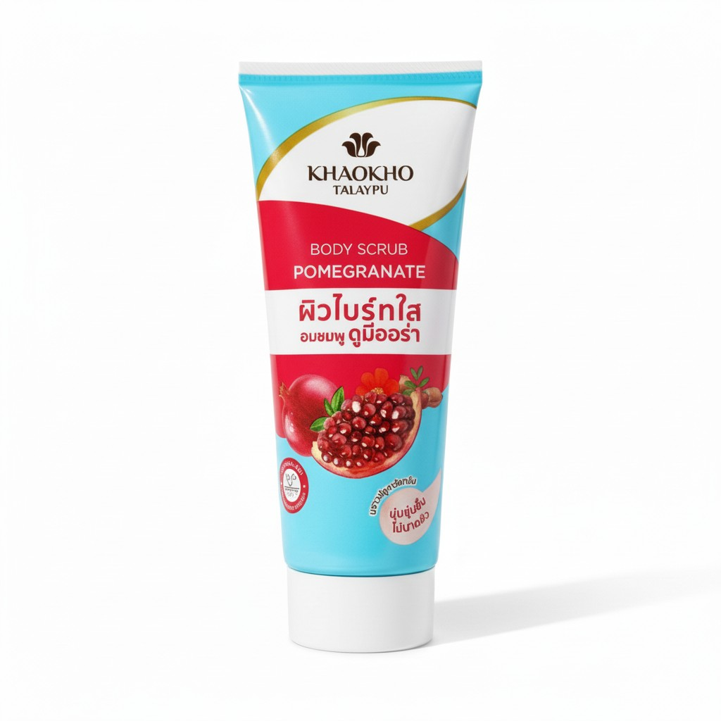 Khaokho Talaypu Pomegranate Body Scrub (175g) - Natural Glow & Antioxidant